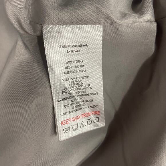 Jason Wu Waistcoat Vest Cropped Button Front V Neck Light Gray Womens Medium - Picture 8 of 8